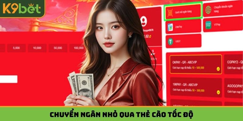 Chuyển tiền nhỏ qua thẻ cào tốc độ